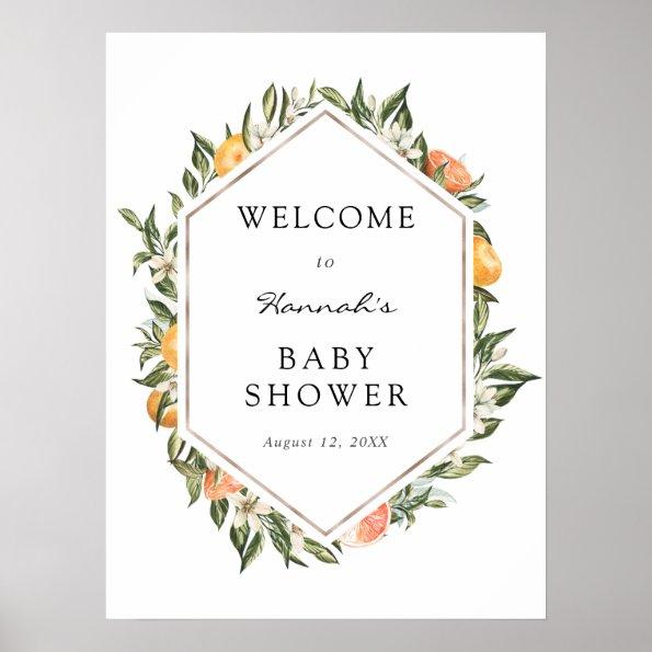 Cuties Baby Shower Welcome Sign