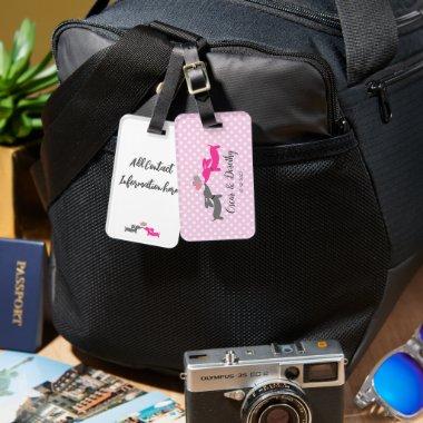 Dachshund Love Personalized Wedding Gift Luggage Luggage Tag