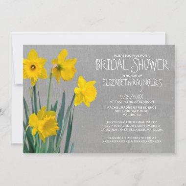 Daffodil Bridal Shower Invitations