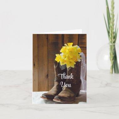Daffodils and Cowboy Boots Country Barn Thank You