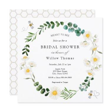 Daisies and Bees Bridal Shower Invitations