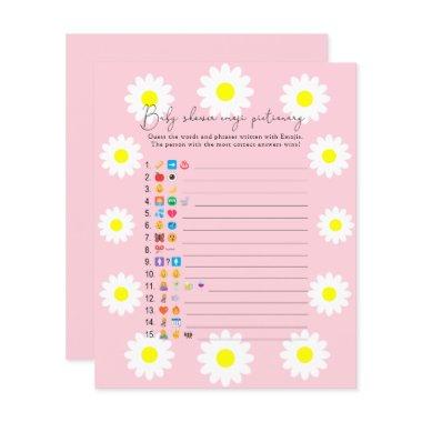 Daisies - Emoji picture game baby shower