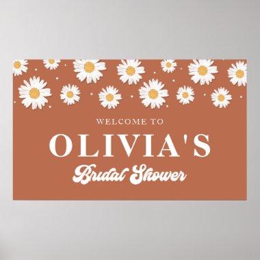 Daisy Bohemian Bridal Shower Welcome Poster