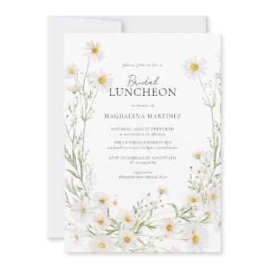 Daisy Boho Wildflower Rustic Bridal Luncheon
