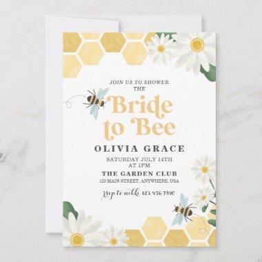 Daisy Bride to Bee bridal shower Invitations