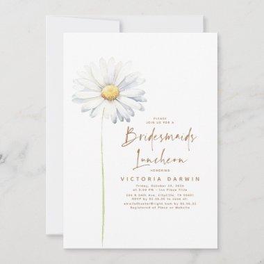 Daisy Floral Bridesmaids Luncheon Bridal Shower Invitations