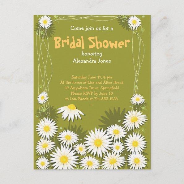 Daisy Garden Bridal Shower Party Invitations