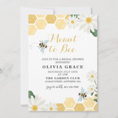 Daisy Meant to Bee bridal shower Invitations