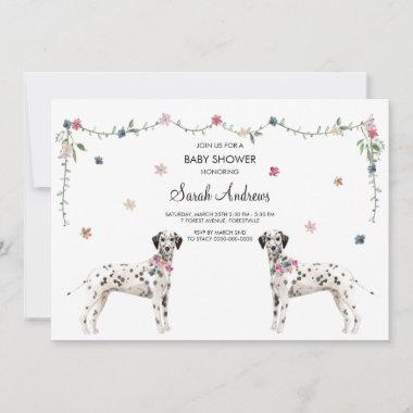 Dalmatian Dog Baby Shower Invitations