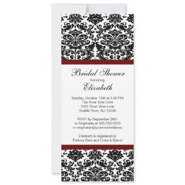 Damask  Burgundy Wine
