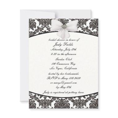 Damask Elegance Wedding Bridal Shower Invitations