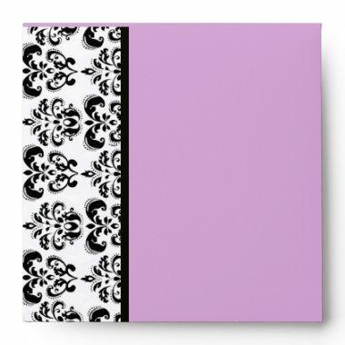 DAMASK ,purple lavander Envelope