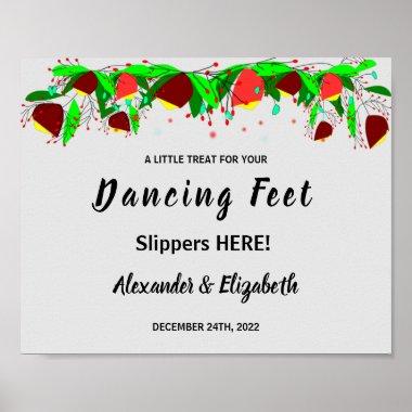 Dancing Feet Flip Flops | Flowers Wedding Sign