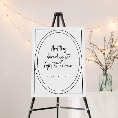 Dancing Party Sign Wedding Welcome Event Poster