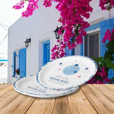 Dancing Queen greek Musical disco bridal shower Paper Plates
