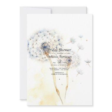 Dandelion Bridal Shower Invitations