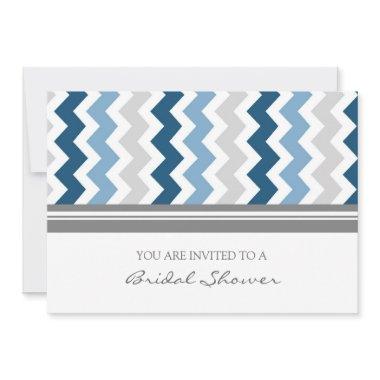 Dark Blue Gray Chevron
