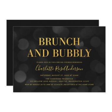 Dark Bokeh Lights Brunch and Bubbly