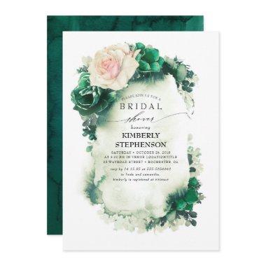 Dark Green and Pink Floral Bohemian