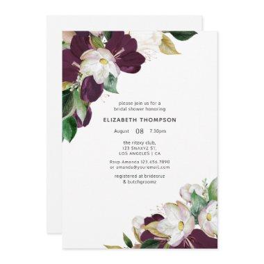 Dark Plum Velvet and White Spring