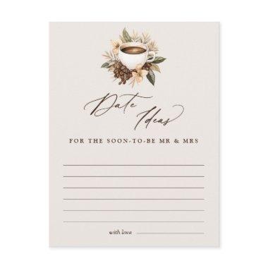 Date Ideas Floral Coffee  Game Post