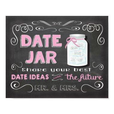 Date ideas jar chalkboard Poster