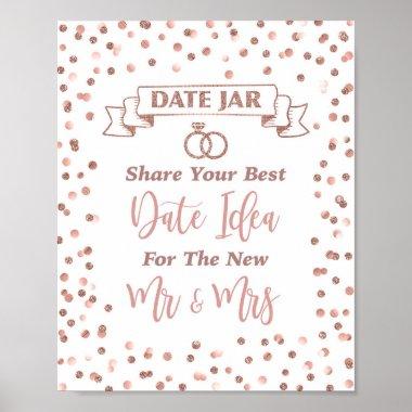 Date Jar Share Your Best Date Ideas Shower Sign