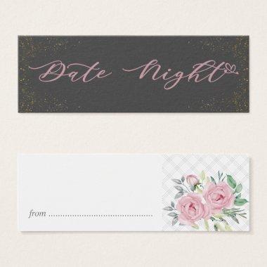 Date Night Bridal Shower Game Invitations Peony Bouquet