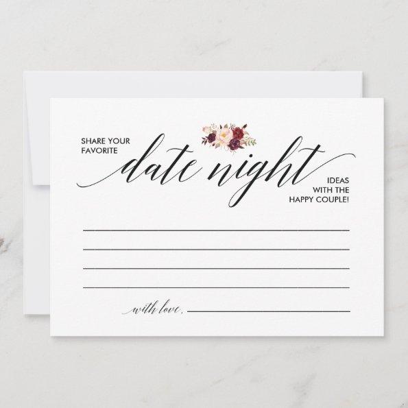Date Night Invitations template, date night ideas v3