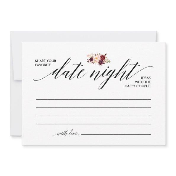 Date Night Invitations template, date night ideas v3