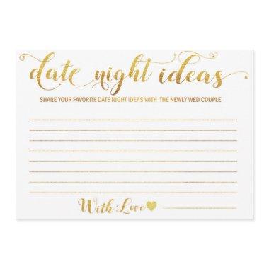 Date Night Invitations for Bride Groom-Bridal Shower