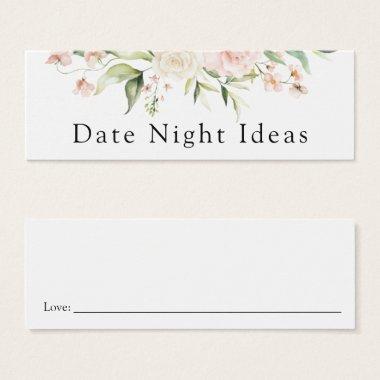 Date Night Idea Blush Florals Invitations