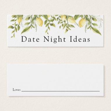 Date Night Idea Lemon Branch Invitations