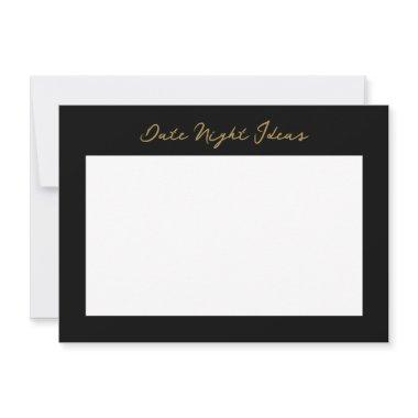 Date night idea note