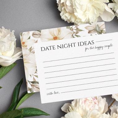 Date Night Ideas Bridal Shower Game Modern Script Enclosure Invitations