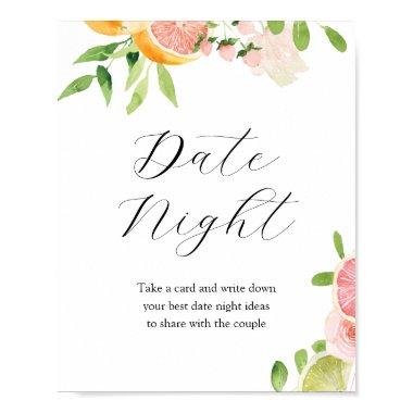 Date Night Ideas  Sign