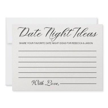 Date Night Ideas Invitations Bridal Shower Game