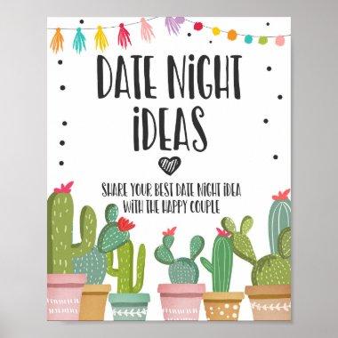 Date Night Ideas Couple Cactus Fiesta Table Sign