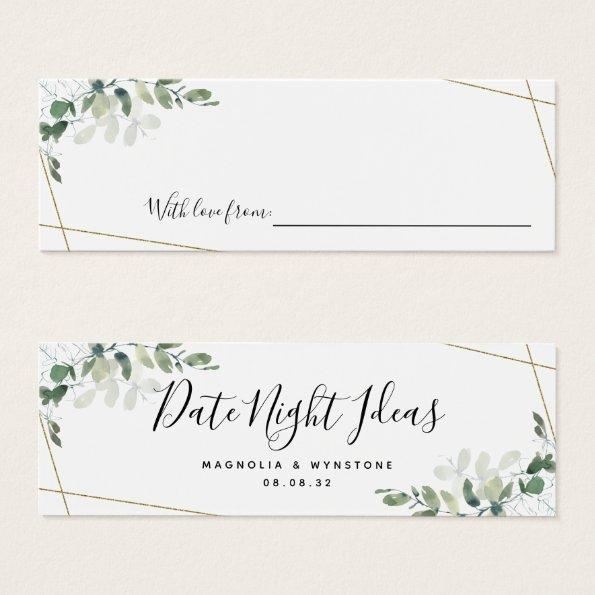 Date Night Ideas Eucalyptus Bridal Shower Wedding