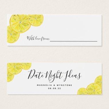Date Night Ideas Lemons Bridal Shower Wedding