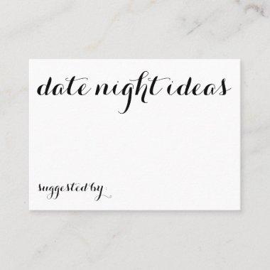 Date Night Ideas Suggested By Invitations