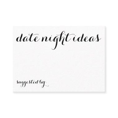 Date Night Ideas Suggested By Invitations