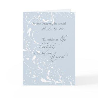 Daughter Bridal Shower Congratulations Light Blue Invitations