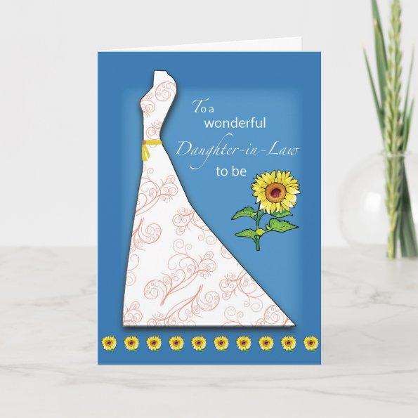 Daughter-in-Law to Be Bridal Shower Sunflower Invitations