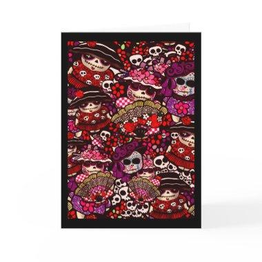 Day of Dead Doodles Dia de los Muertos Invitations