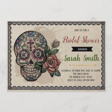 Day of the dead bridal shower 3 Invitations
