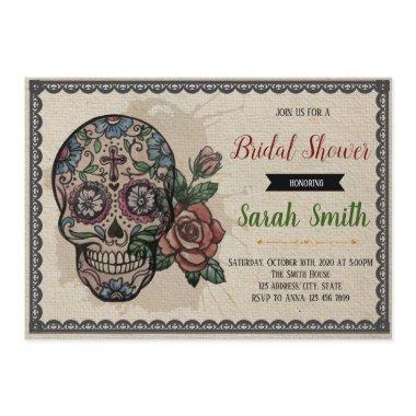 Day of the dead bridal shower 3 Invitations