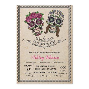 Day of the dead bridal shower Invitations