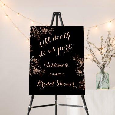 Death Do Us Part | Goth Bridal Shower Reception Foam Board