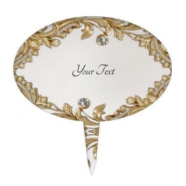 Decorative Gold Cake Topper
